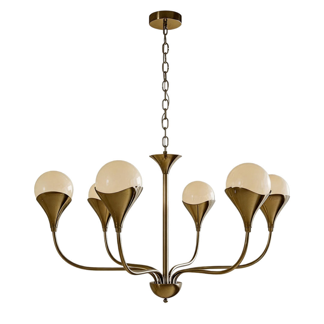 Vintage Italian Chandelier Minimalist Copper Ceiling