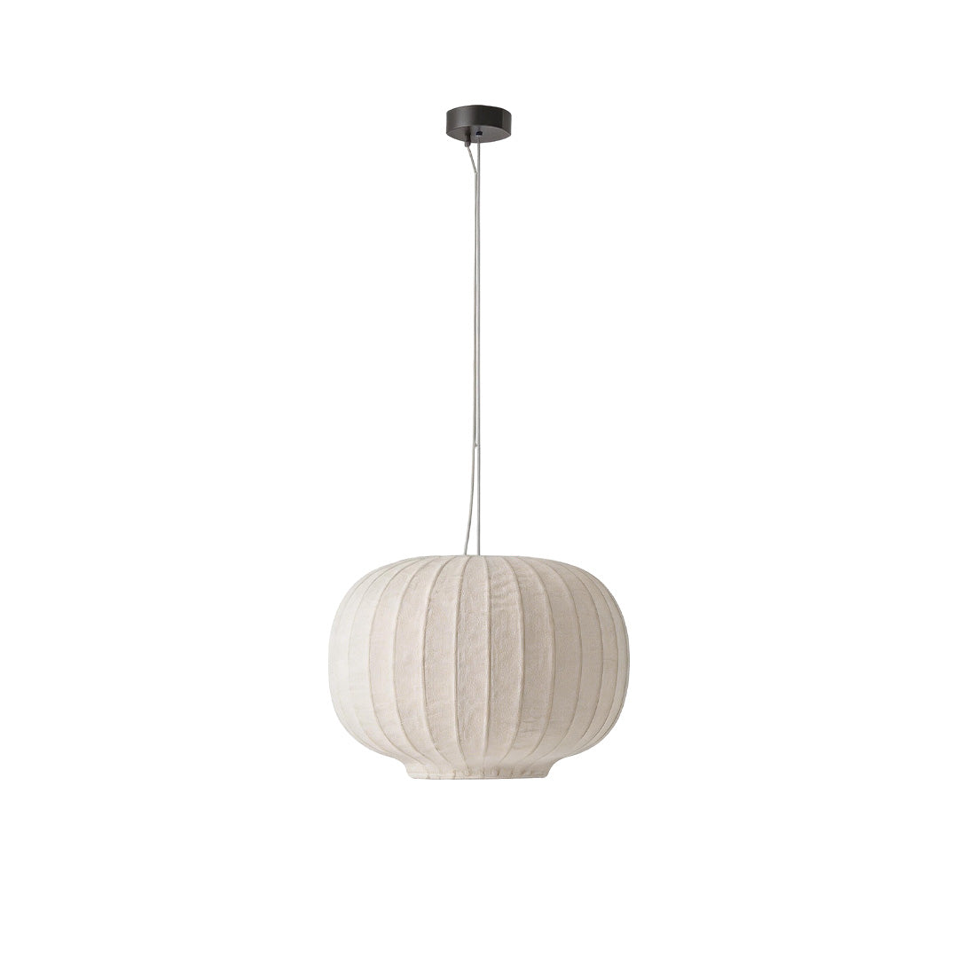 White Modern Chandelier Wabi-Sabi Silk Fabric