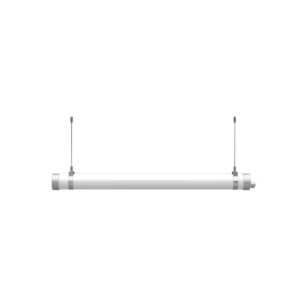 Round Linear Pendant Light LED Metal Integrated
