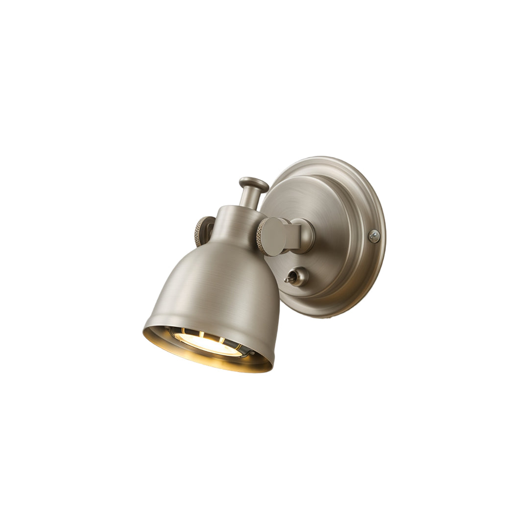 Vintage Wall Light Bauhaus American-Style Metal