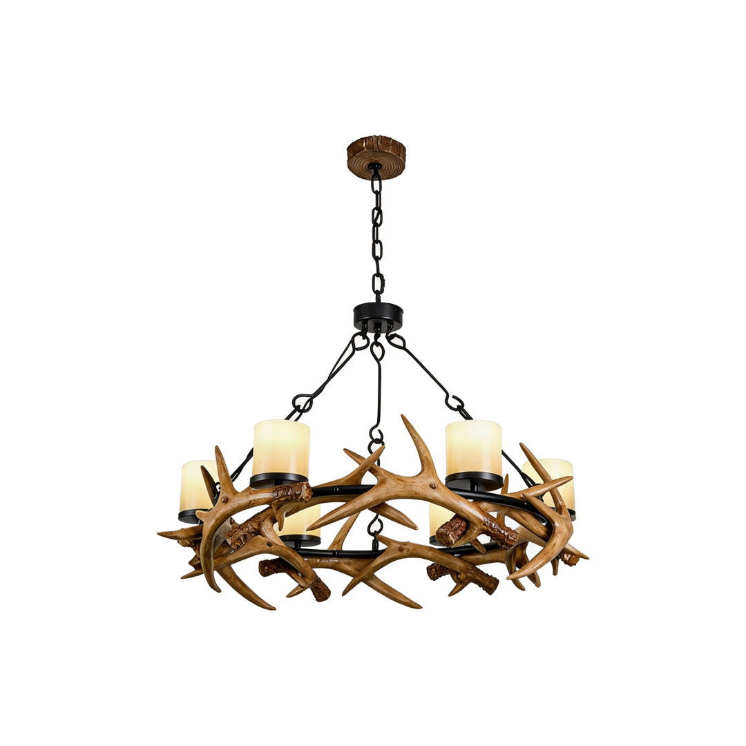 Modern Antler Chandelier Vintage Metal Ceiling Light