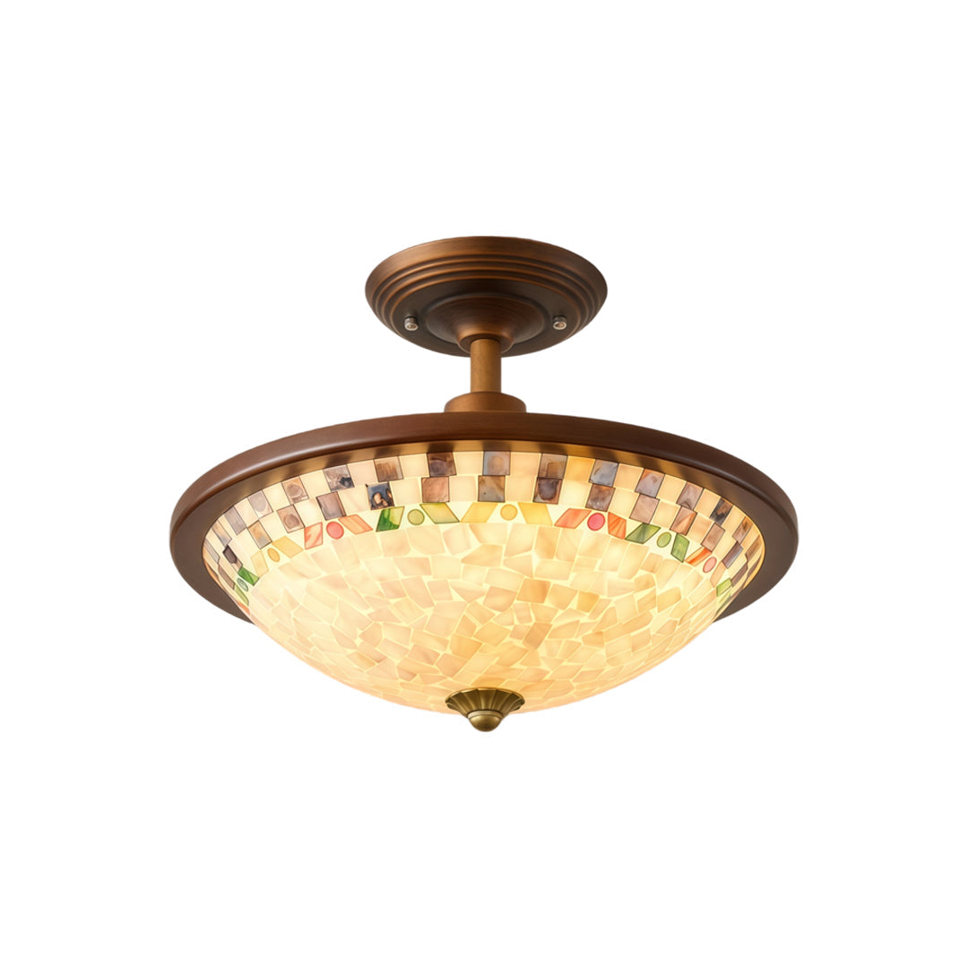 LED Semi Flush Mount Ceiling Lights French Vintage Light