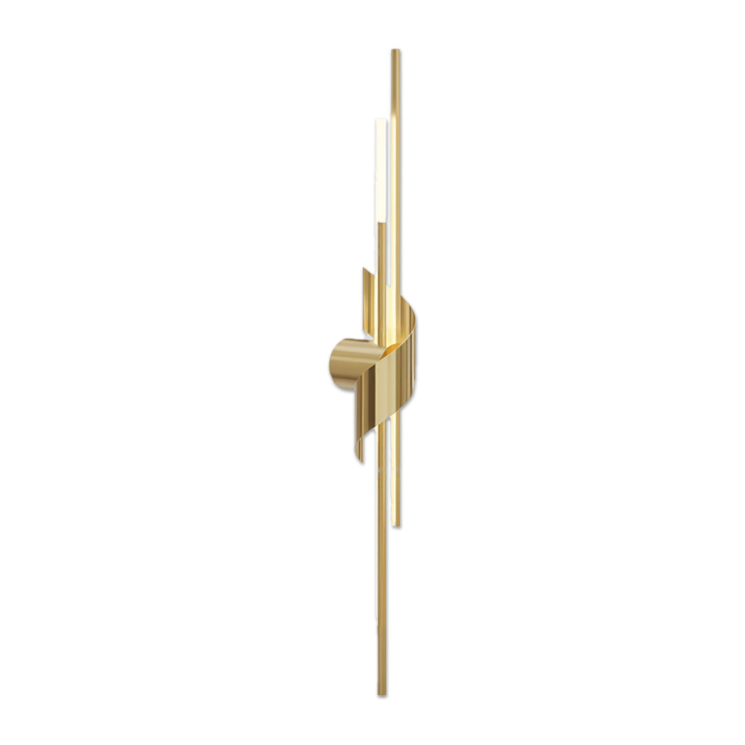 2 Lamp Linear Wall Sconce Italian Luxury Solid