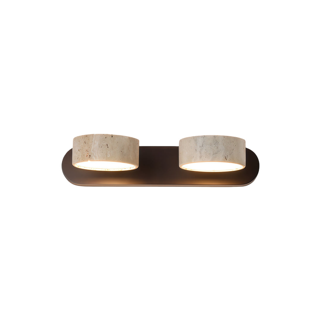 Vanity Bar Light Sconce Japanese Vintage Travertine