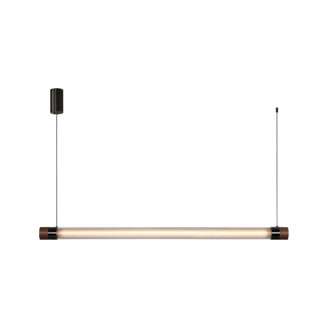 Modern Linear Pendant Lighting Simple Glass Ceiling Light