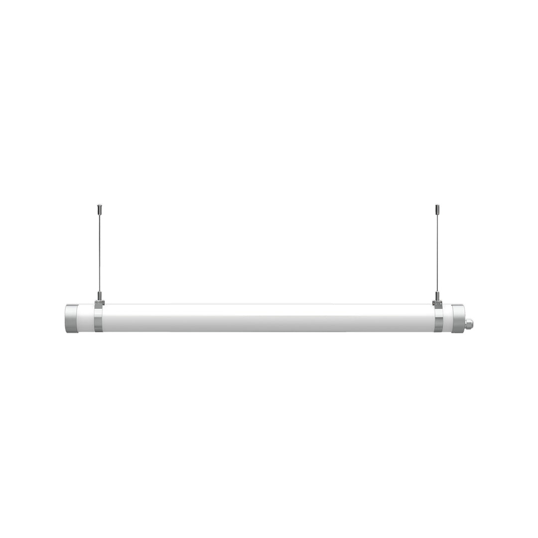 Round Linear Pendant Light LED Metal Integrated