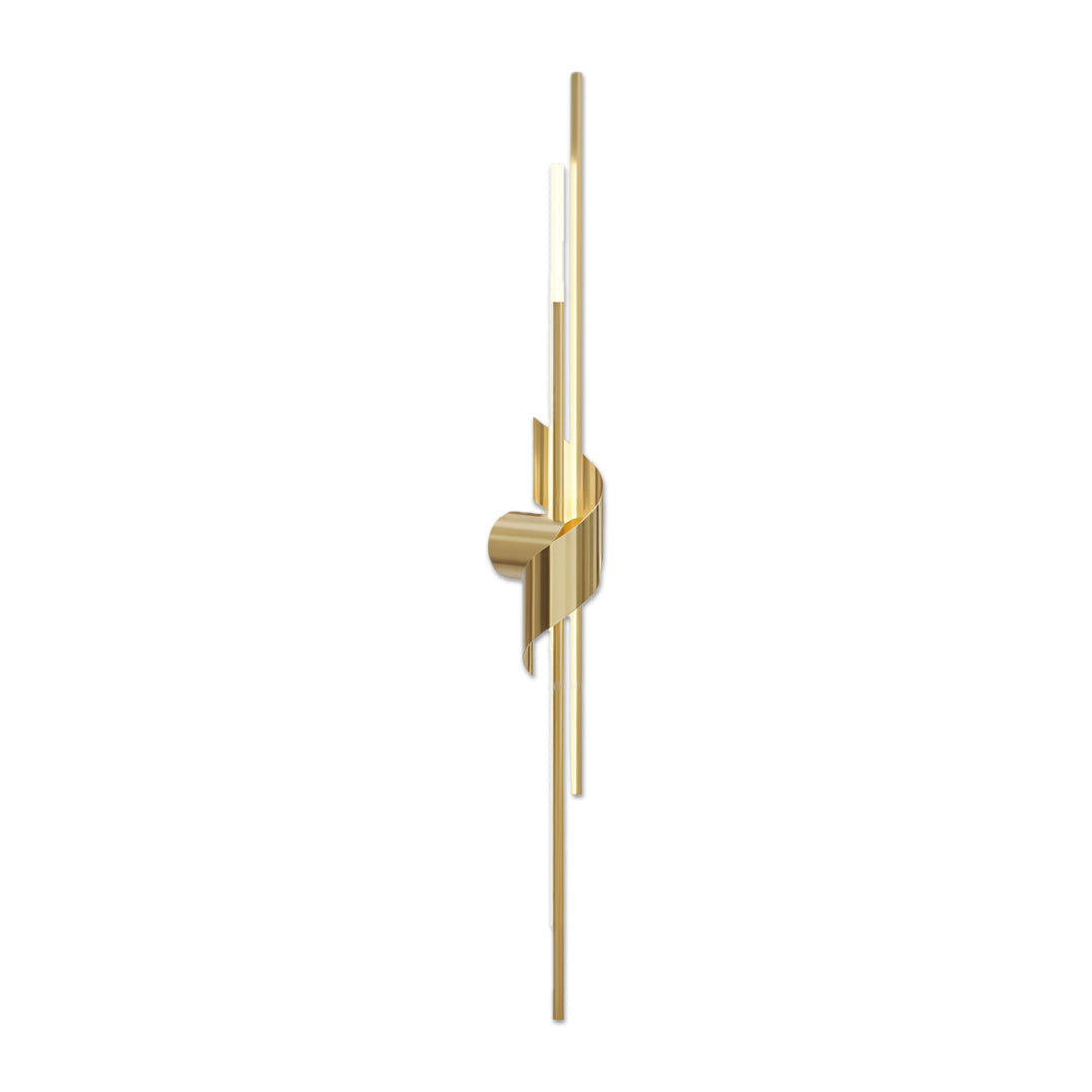 2 Lamp Linear Wall Sconce Italian Luxury Solid