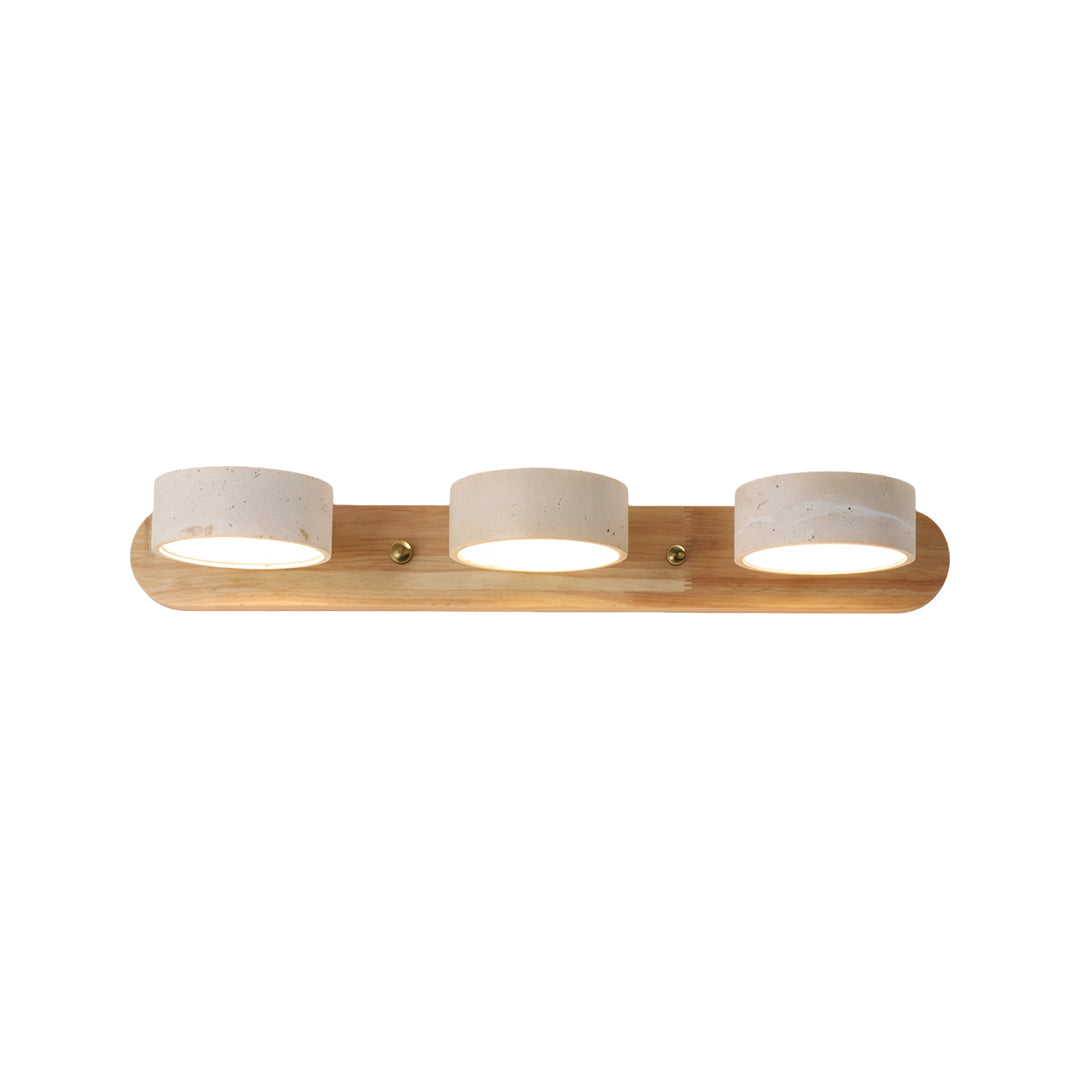 Vanity Bar Light Sconce Japanese Vintage Travertine