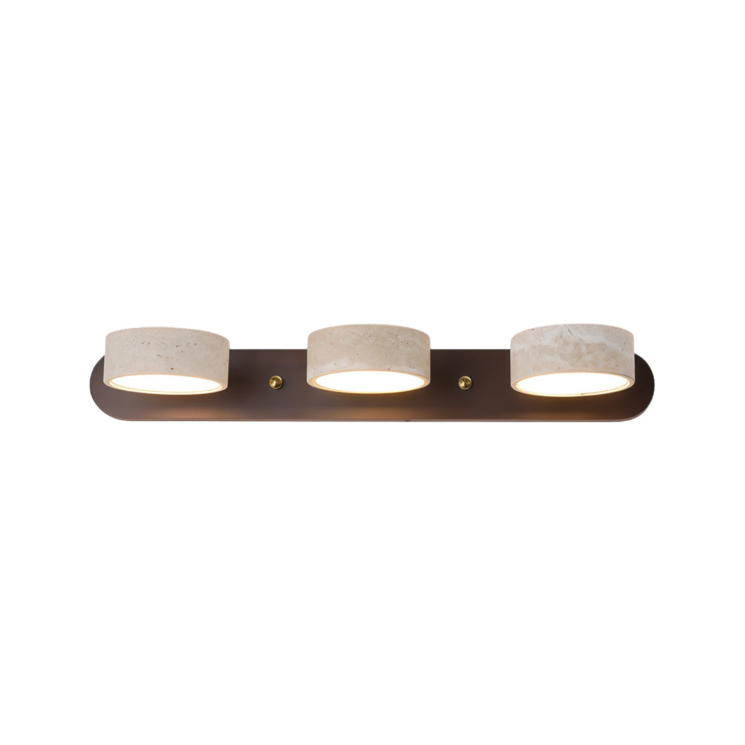 Vanity Bar Light Sconce Japanese Vintage Travertine