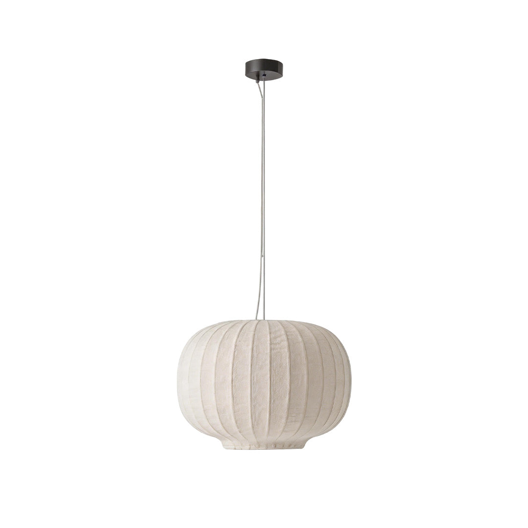 White Modern Chandelier Wabi-Sabi Silk Fabric