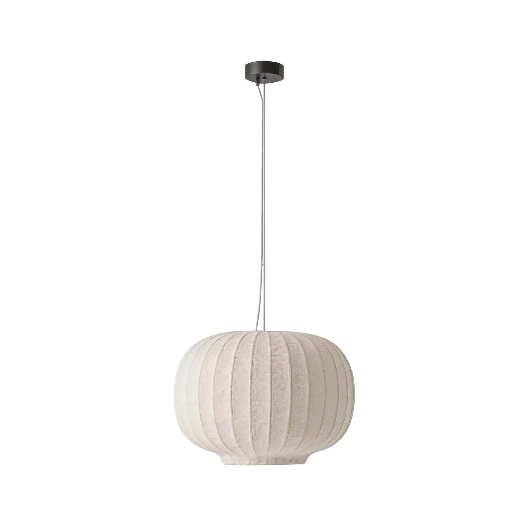 White Modern Chandelier Wabi-Sabi Silk Fabric