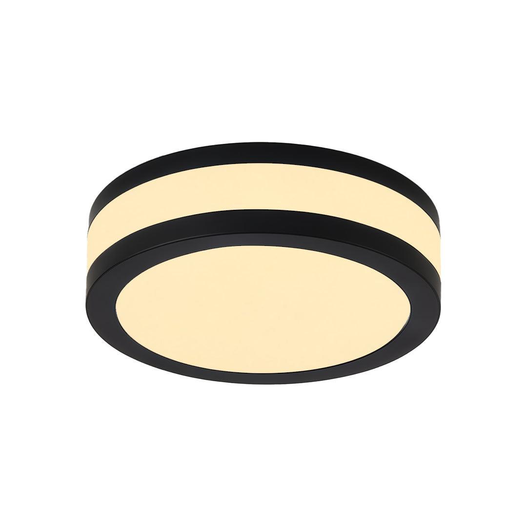 Black Flush Mount Lights Modern Minimalist Metal Light