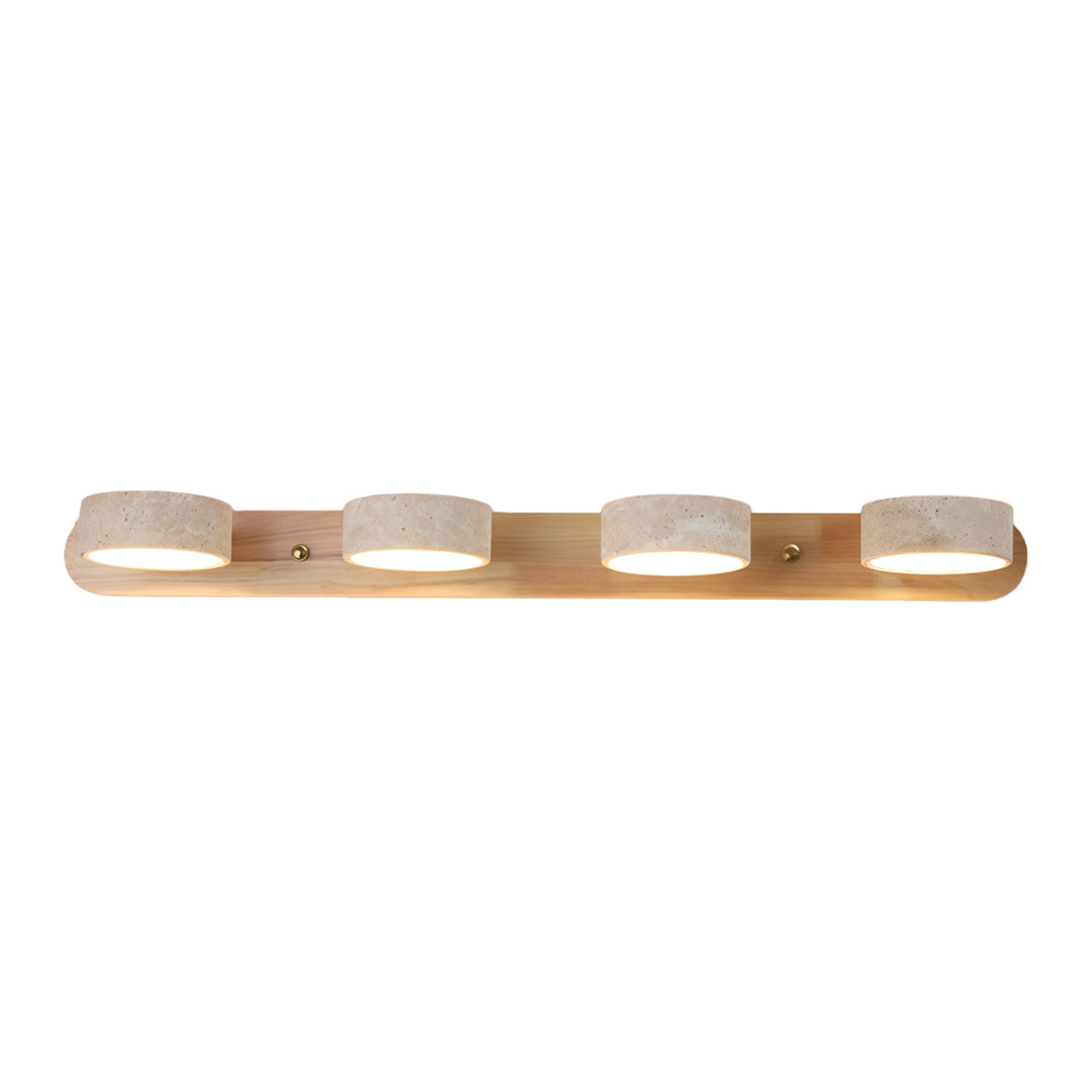Vanity Bar Light Sconce Japanese Vintage Travertine