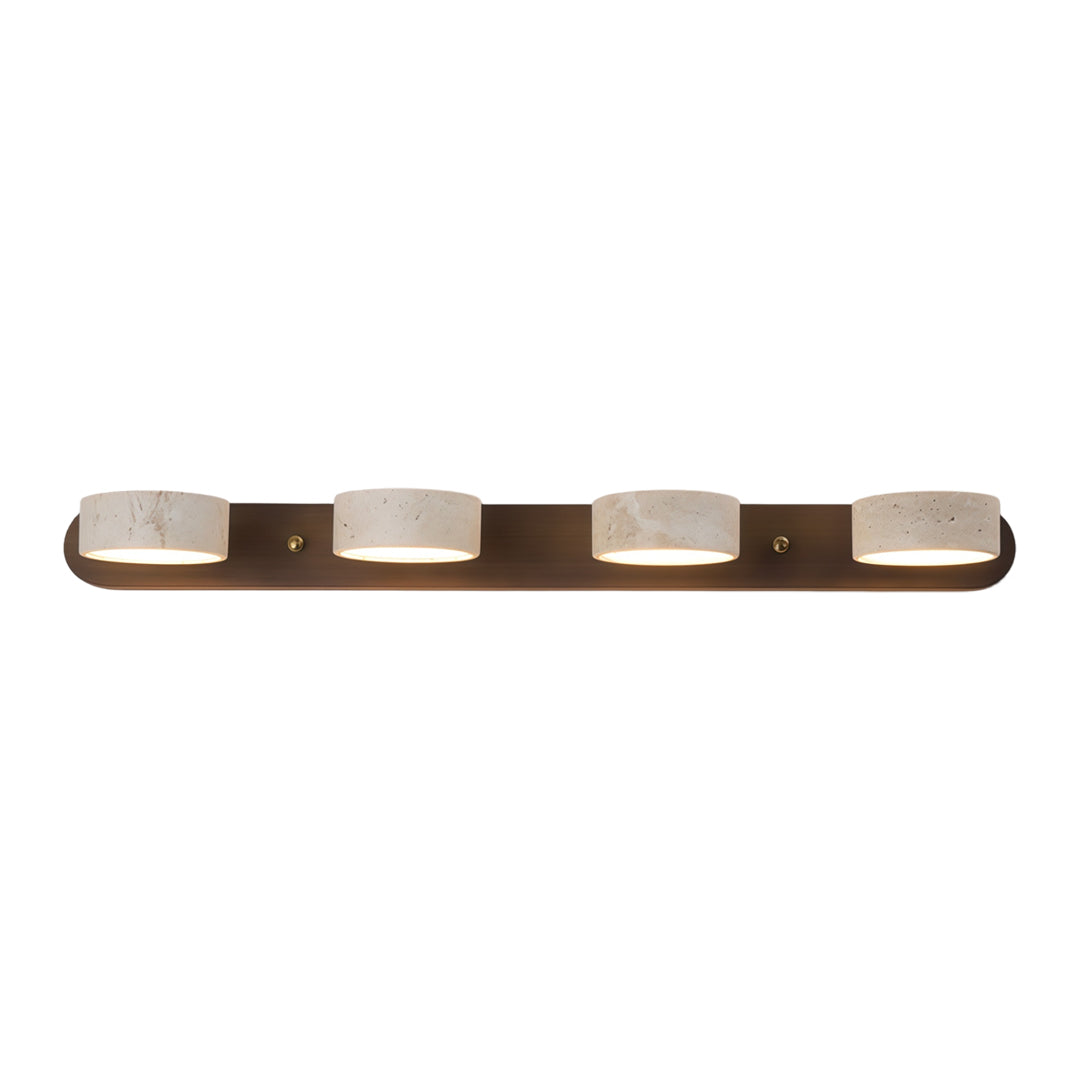 Vanity Bar Light Sconce Japanese Vintage Travertine