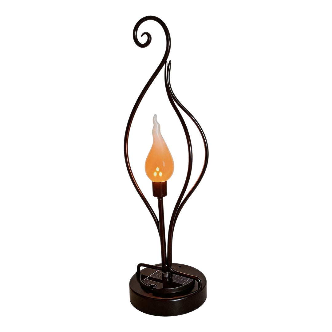 Flame Solar Garden Lights Outdoor Landscape