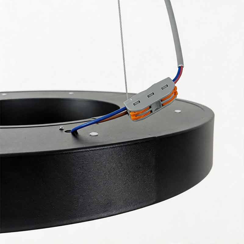 LED Pendant Ring Ceiling Light Modern Metal Acrylic