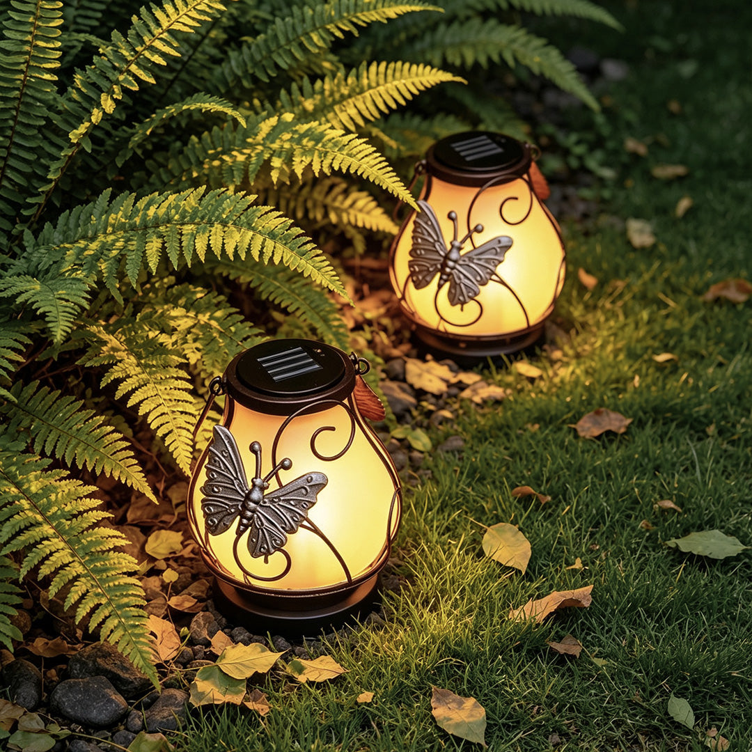 Gray Outdoor Light Pendant Hanging Flame-Inspired
