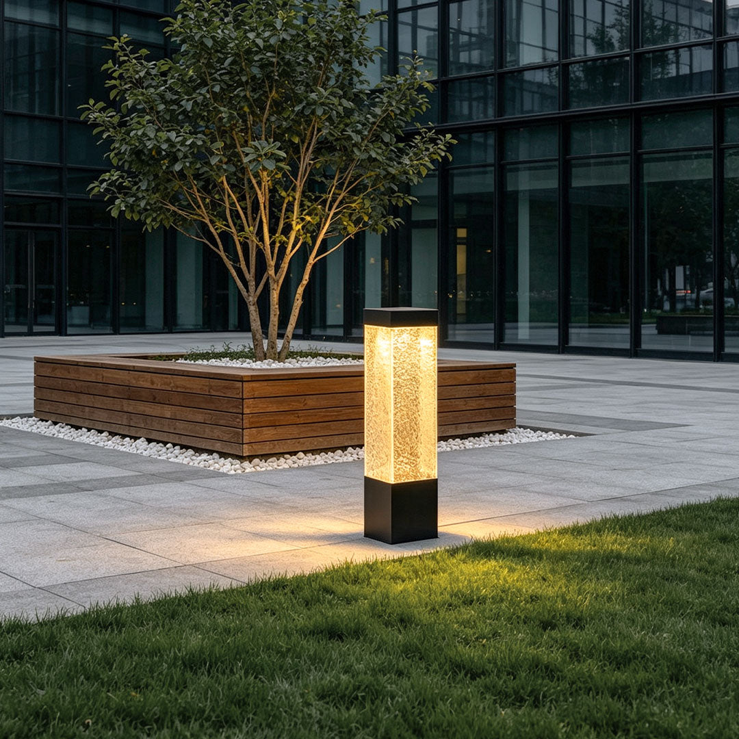 Outdoor Garden Bollard Lights Modern Metal Landscape
