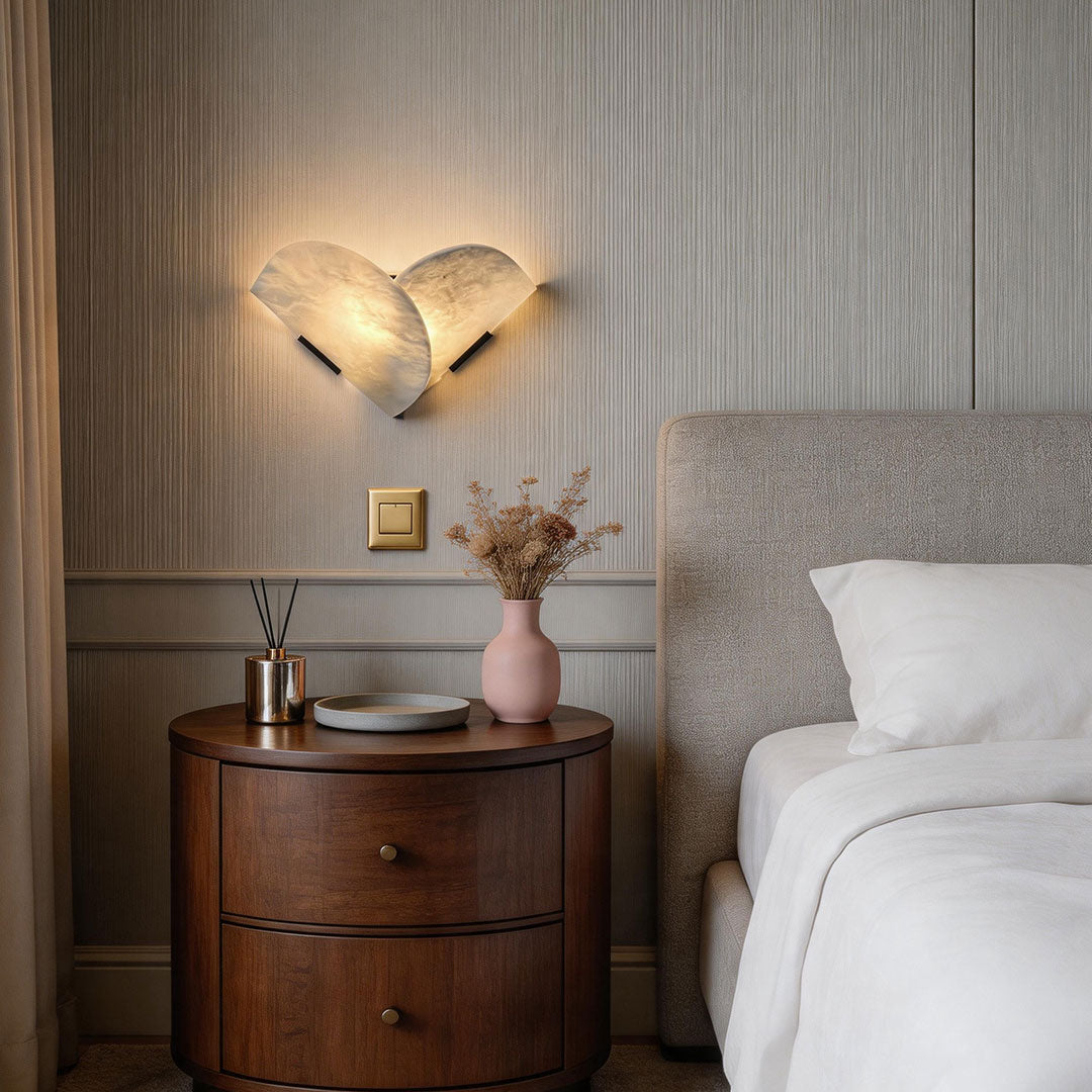 LED Light Wall Light Double Designer Fan-Shaped