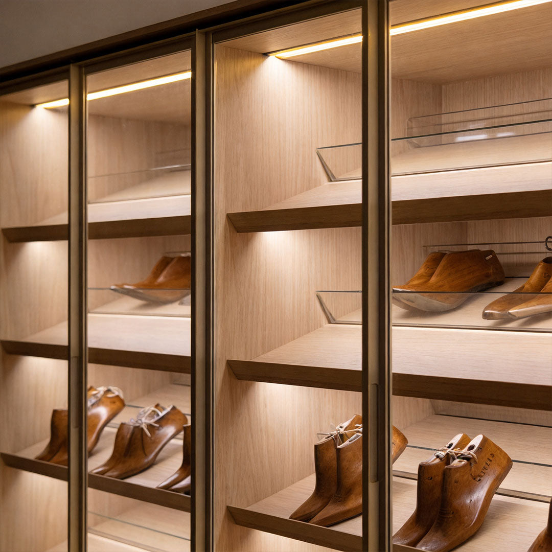 LED Undercabinet Lighting Recessed 45° LED Cabinet
