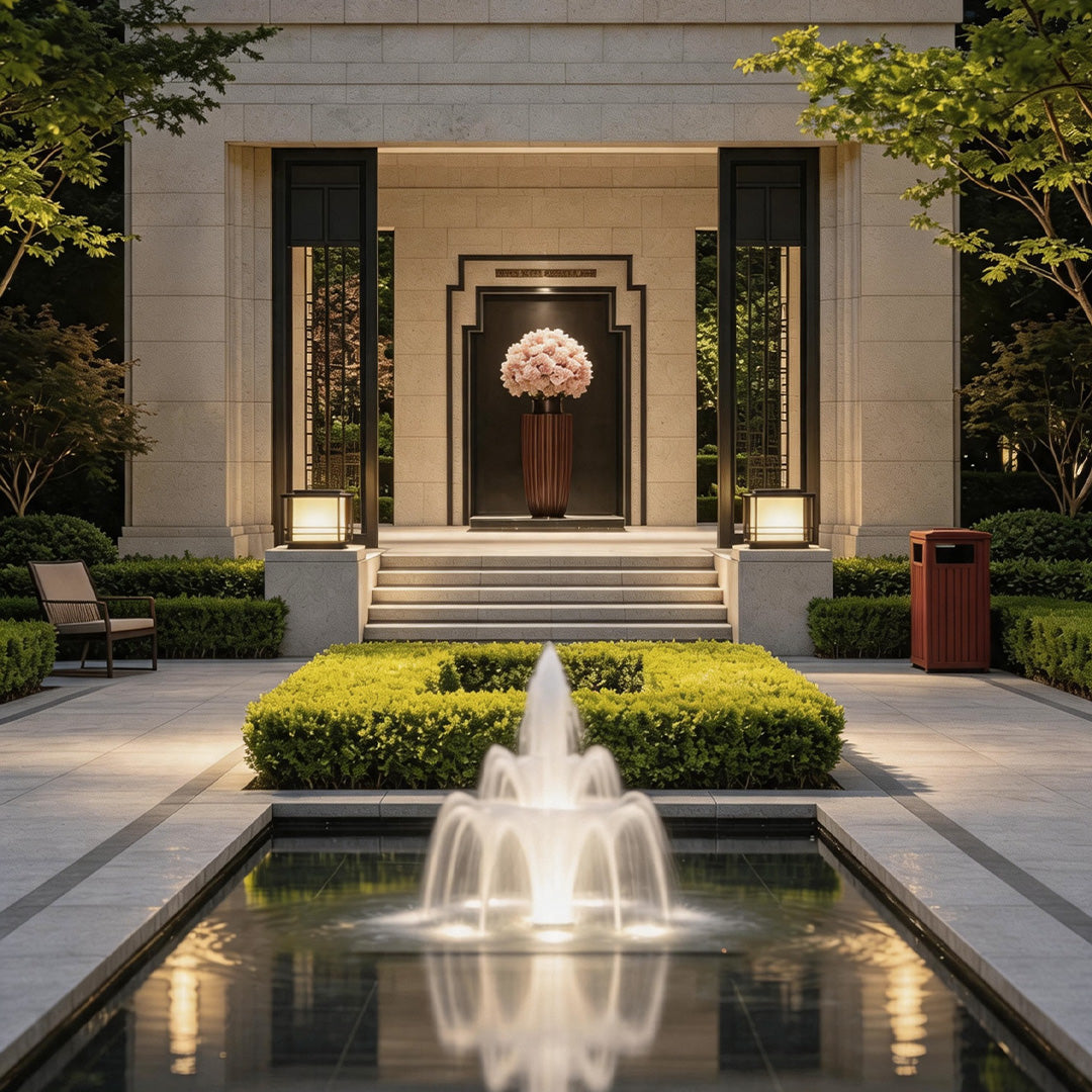 Driveway Pillar Lights Modern Courtyard Outdoor