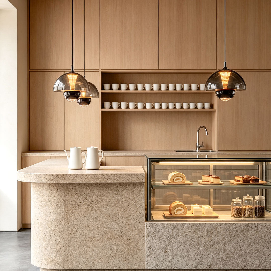 Black Pendant Ceiling Light Italian Bud-Inspired