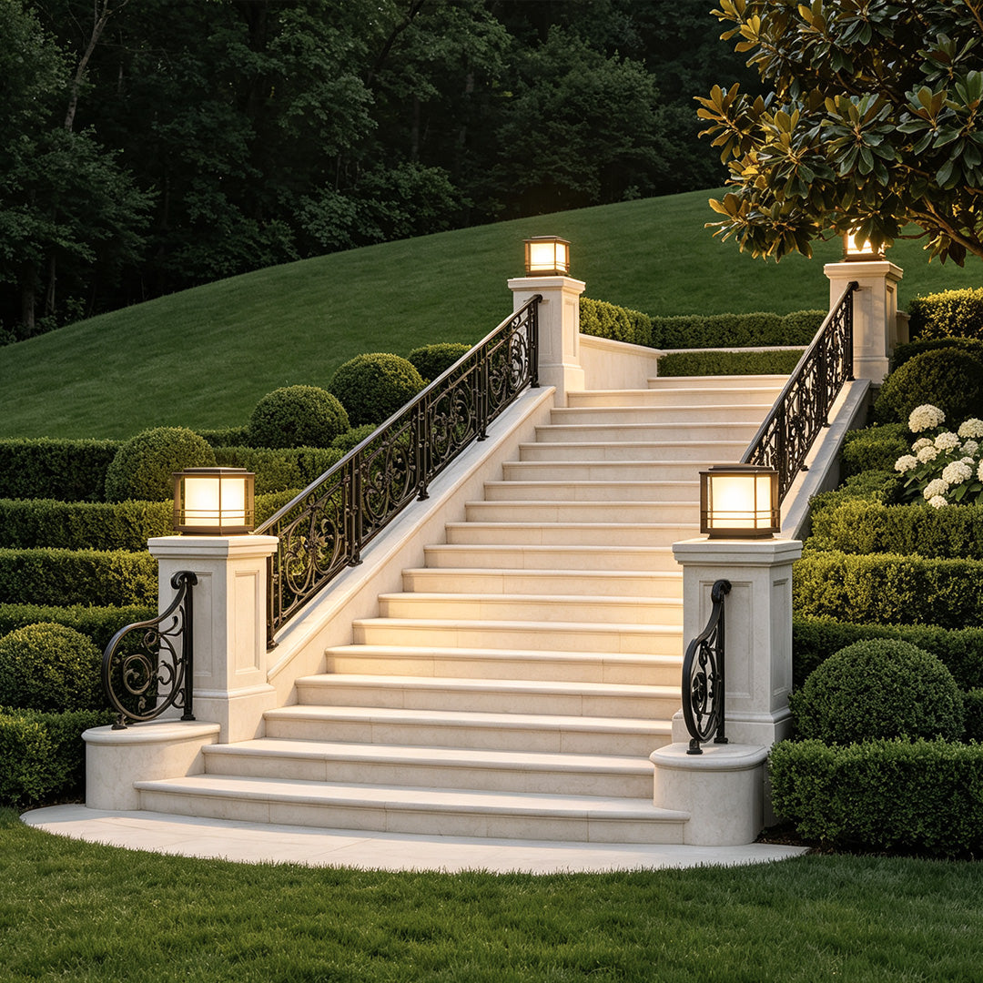 Driveway Pillar Lights Modern Courtyard Outdoor