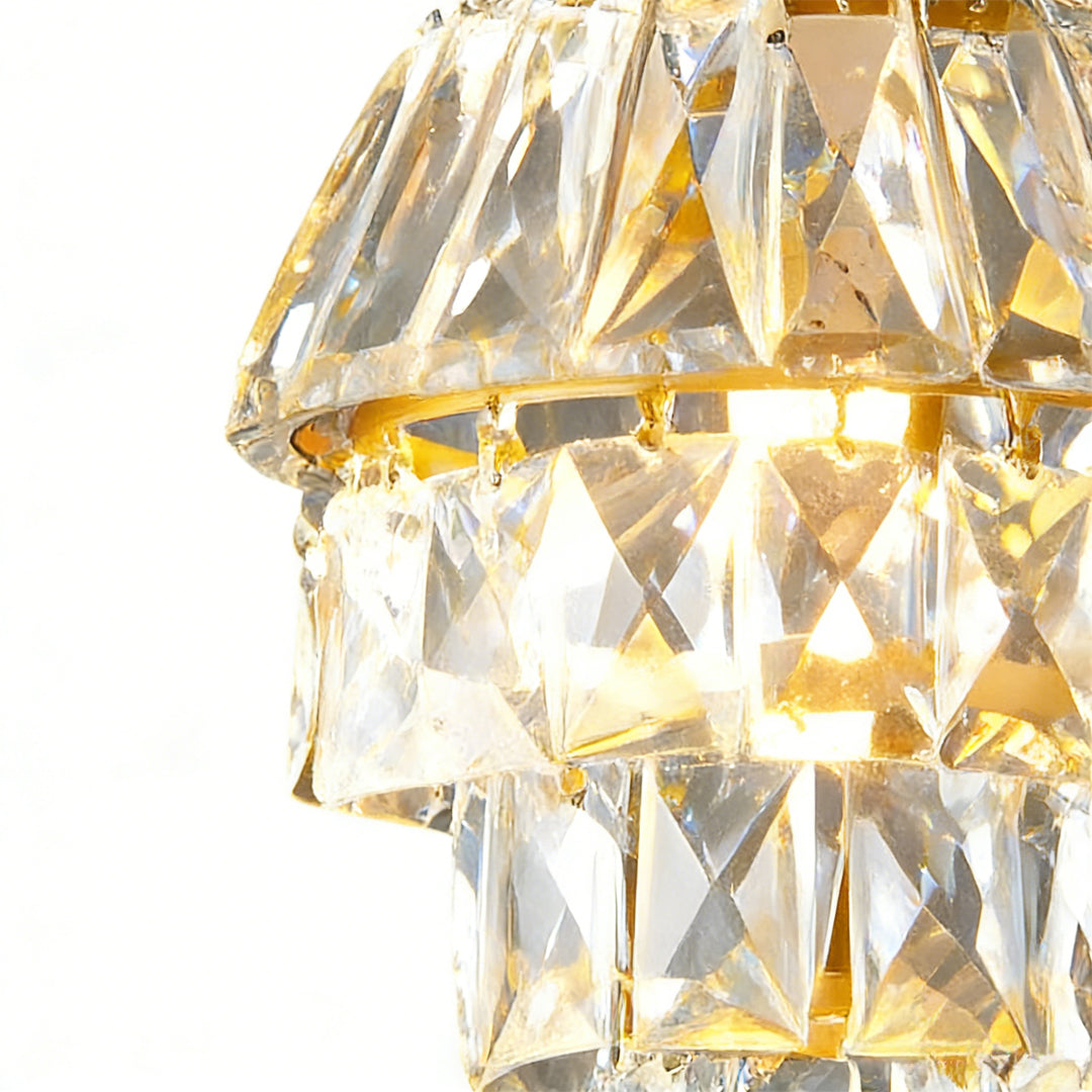 Open-Box Mini Crystal Pendant Light Modern Metal Ceiling