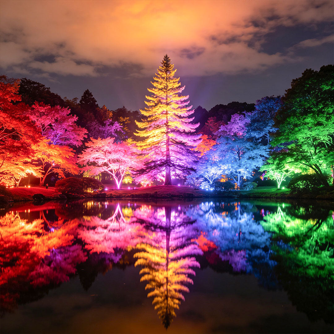 Colored Flood Lights Modern Outdoor RGB LED Metal Light
