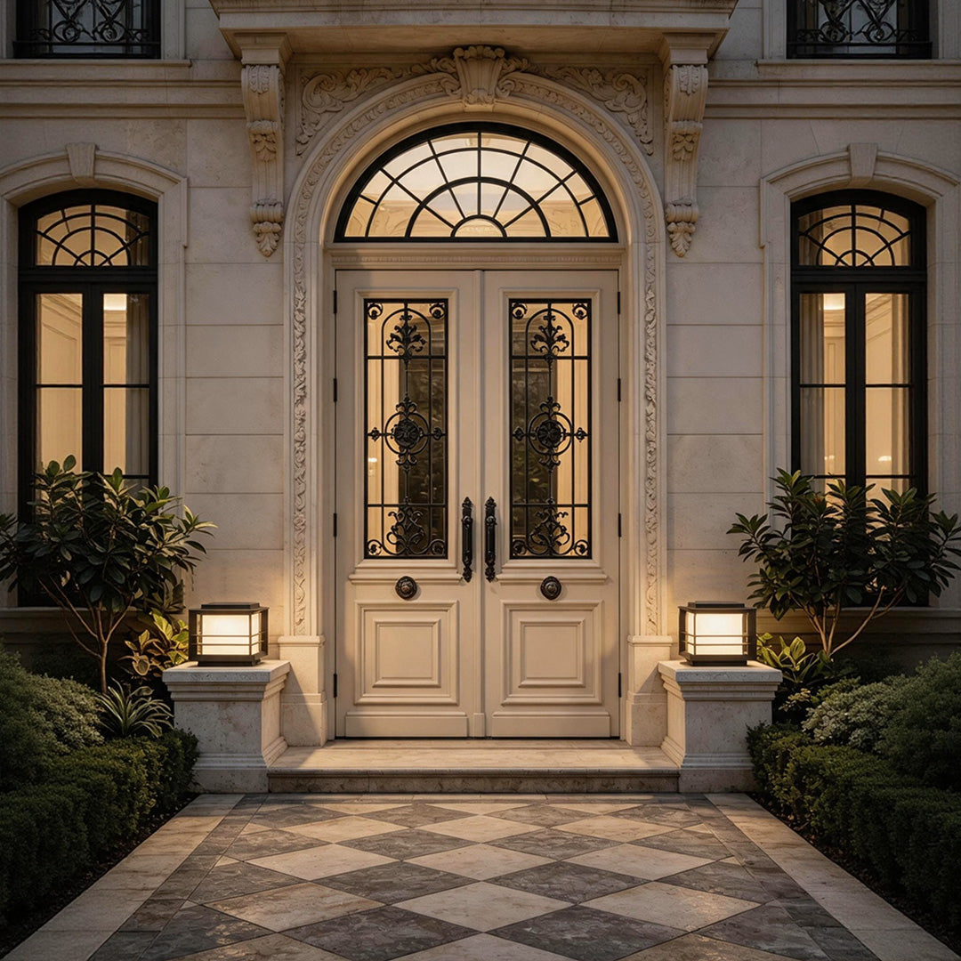 Driveway Pillar Lights Modern Courtyard Outdoor