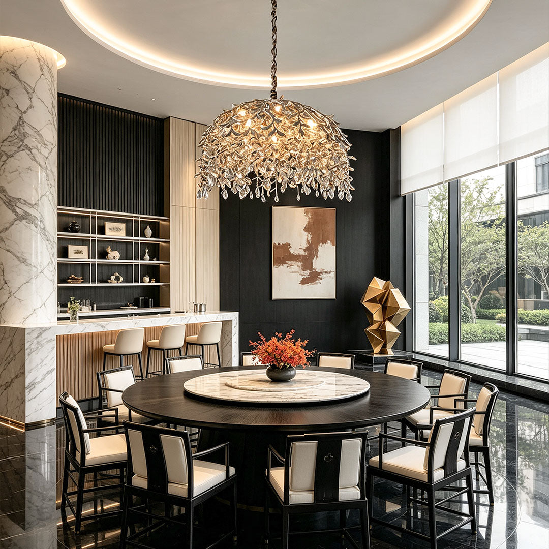 Chandelier with Crystal French Luxury Ceiling Light