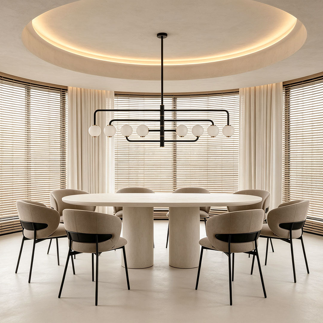 Black Semi Flush Mount Light Minimalist Sloped