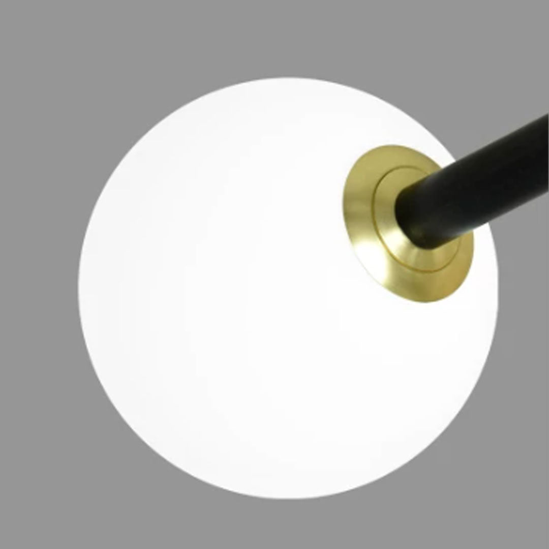 Black Semi Flush Mount Light Minimalist Sloped