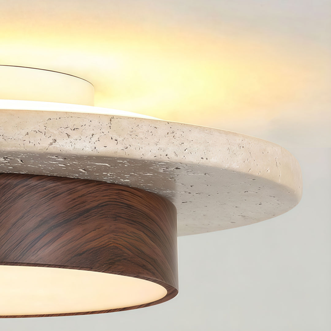Vintage Flush Mount Light Fixtures Travertine