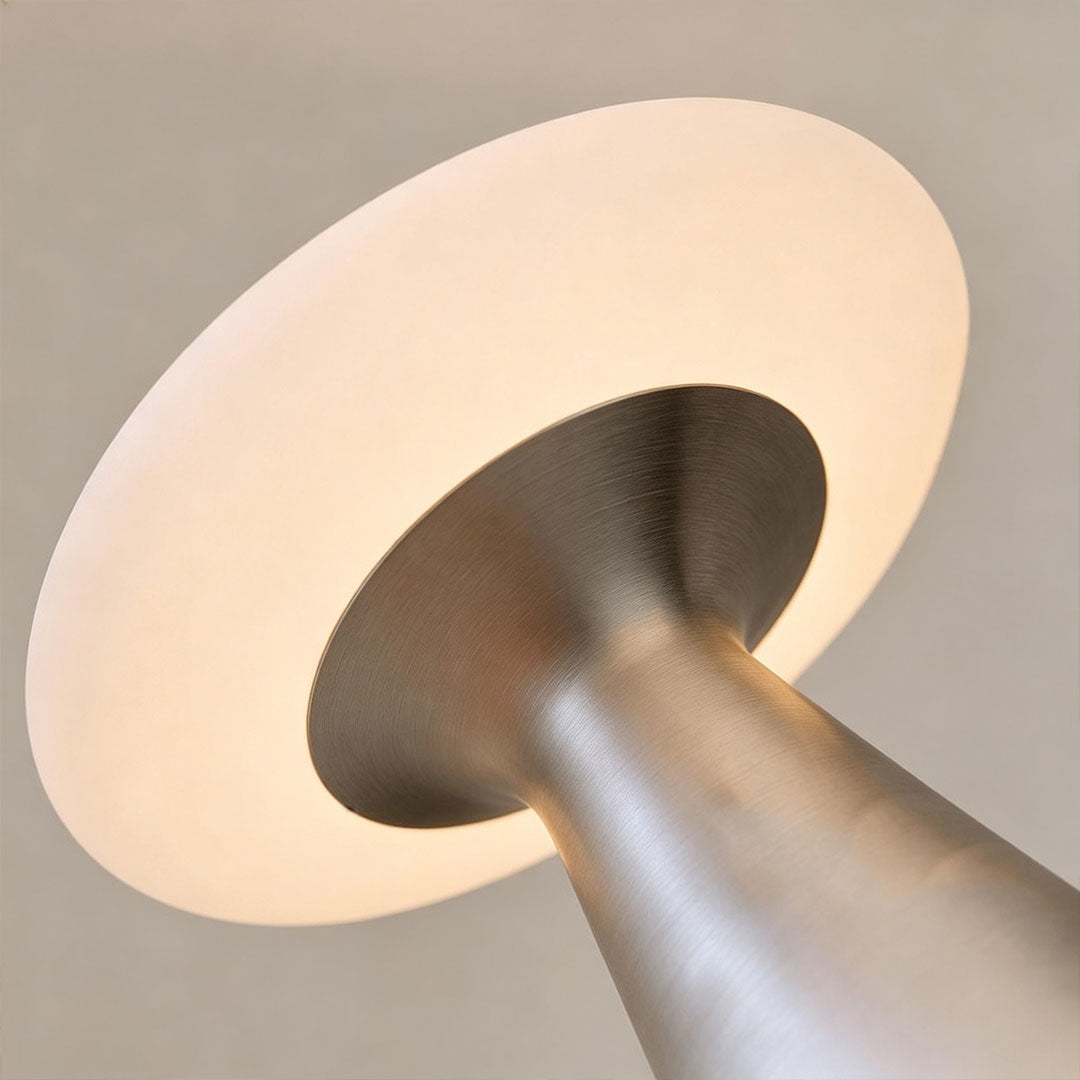 Glass Mushroom Table Lamp Vintage Ambient Reading