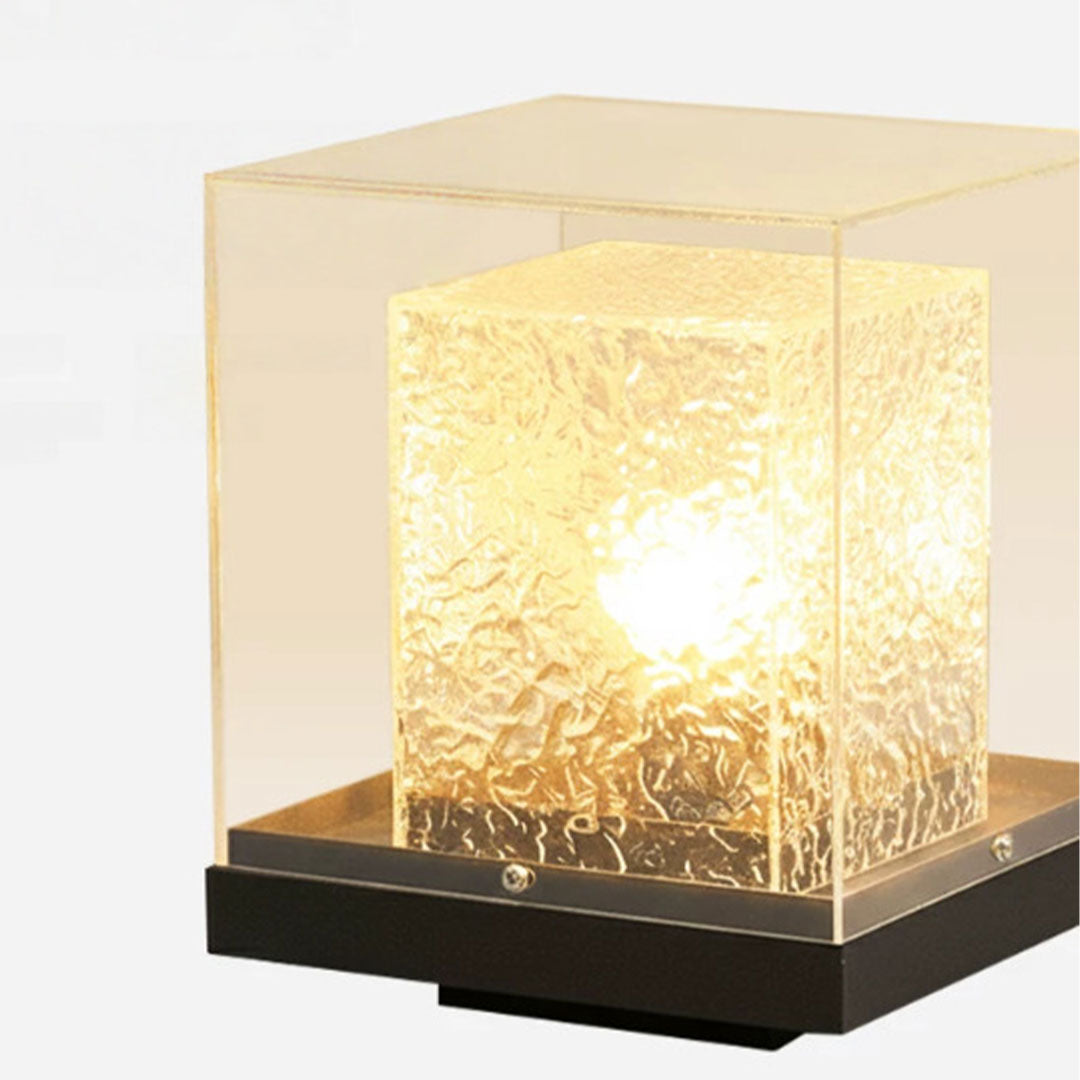 Small Outdoor Pillar Lights Courtyard Metal