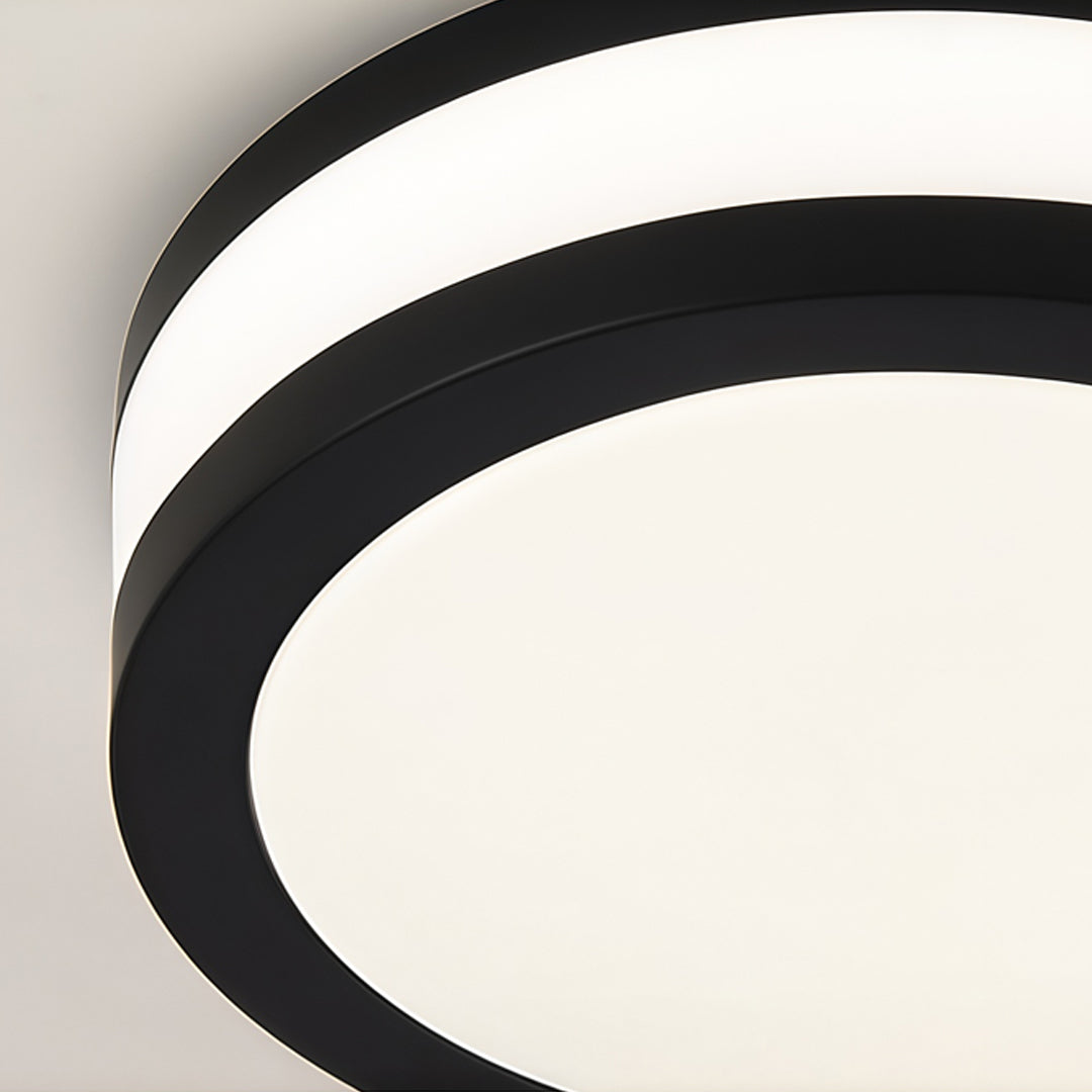Black Flush Mount Lights Modern Minimalist Metal Light