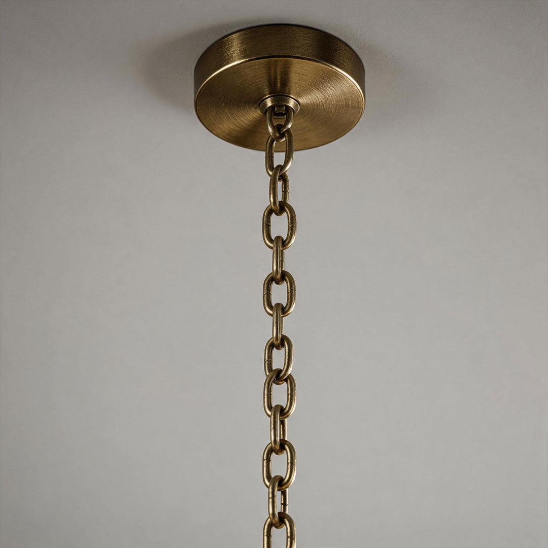 Vintage Italian Chandelier Minimalist Copper Ceiling