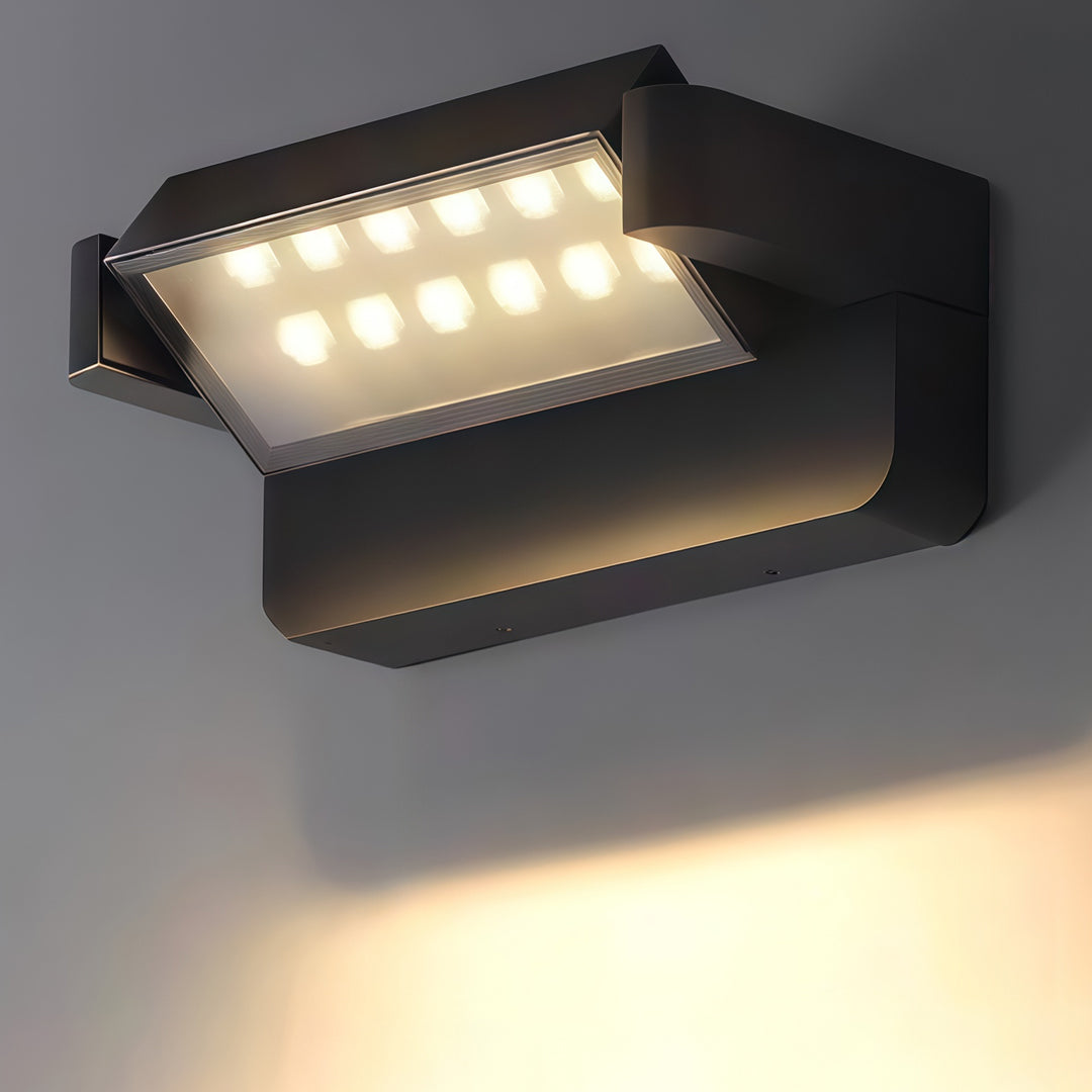 Contemporary Outdoor Wall Light 360° Adjustable LED Washer Light