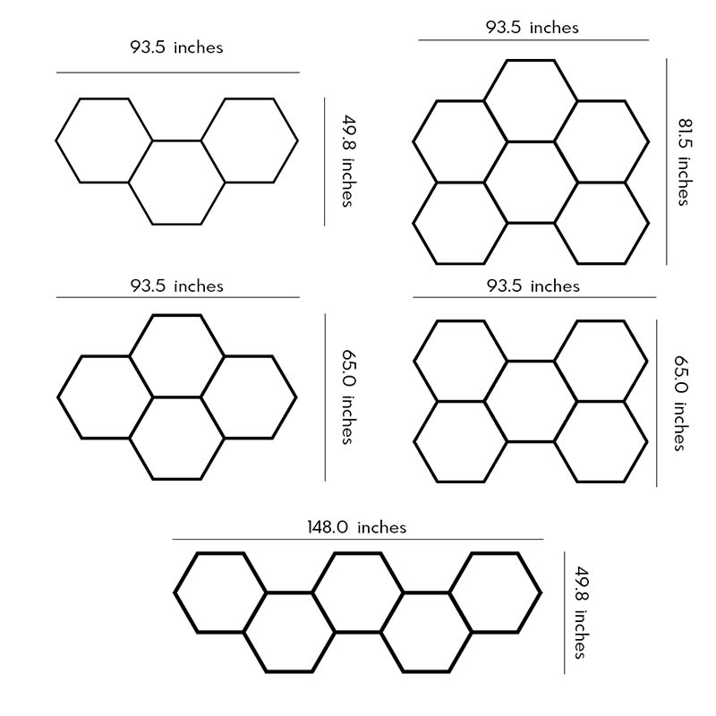 Honeycomb Ceiling Light Modern White LED Industrial Light