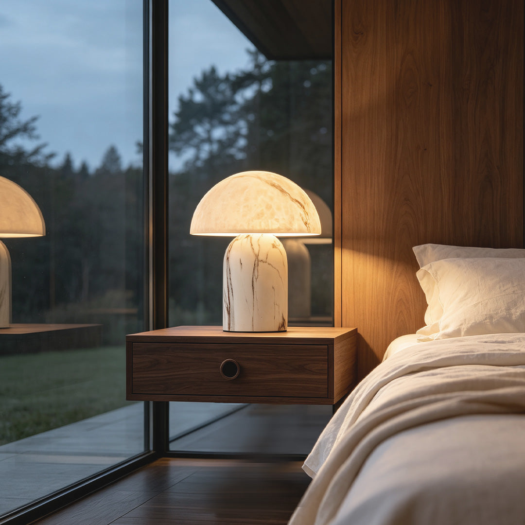 White Contemporary Table Lamps Japanese
