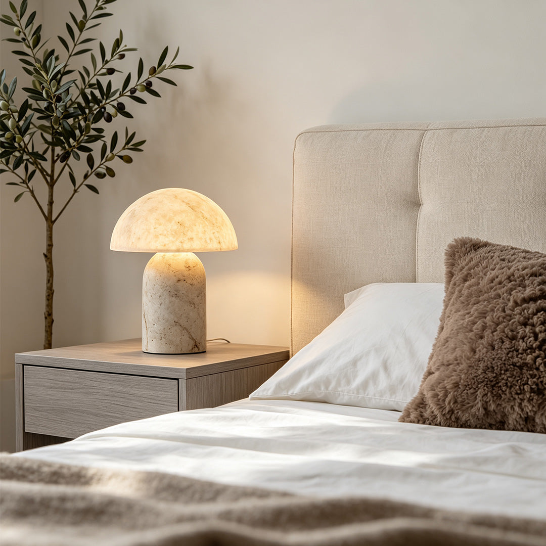 White Contemporary Table Lamps Japanese