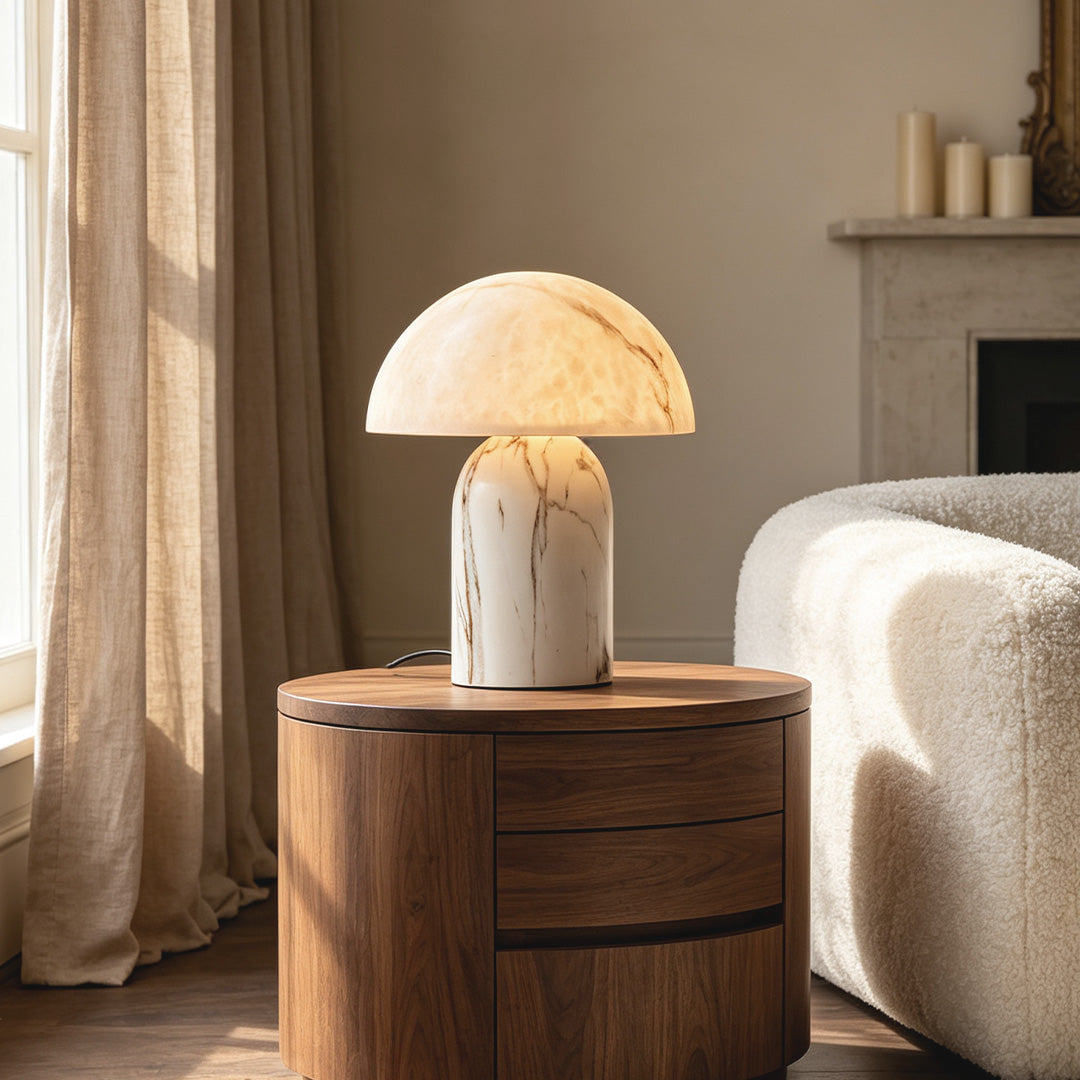 White Contemporary Table Lamps Japanese