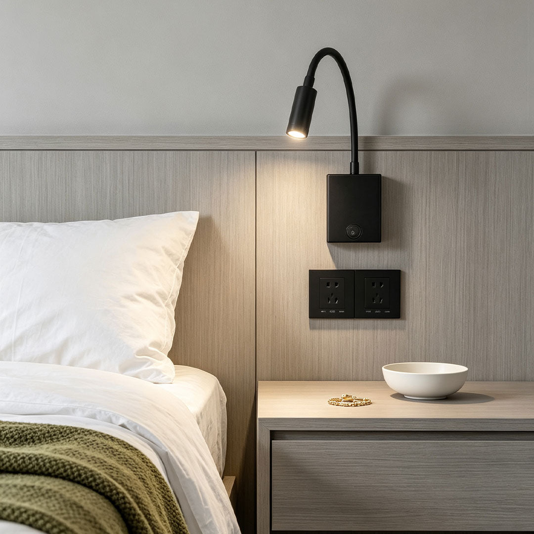 Bedside Reading Wall Lights Creative Black Metal