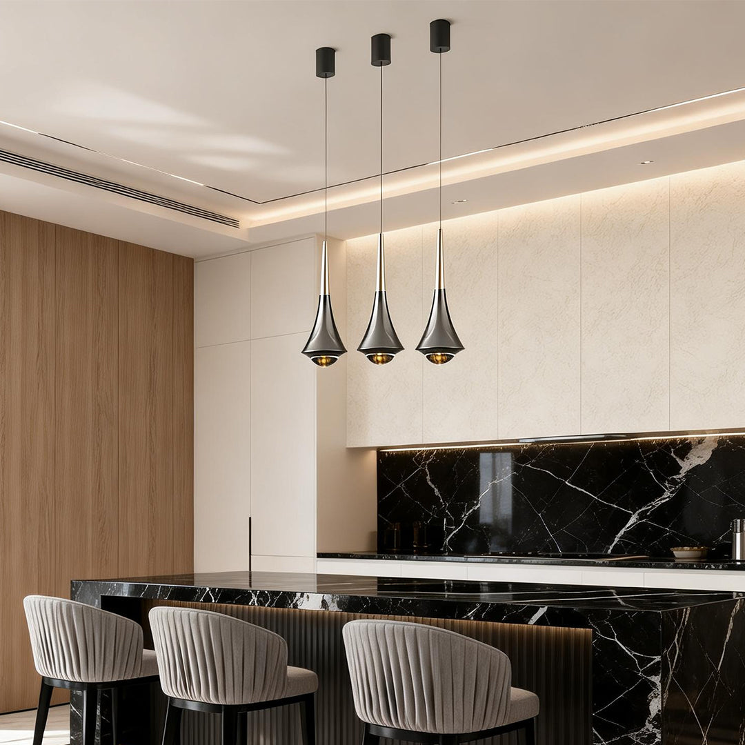 Open-Box Black Cone Pendant Lights Modern Creative LED