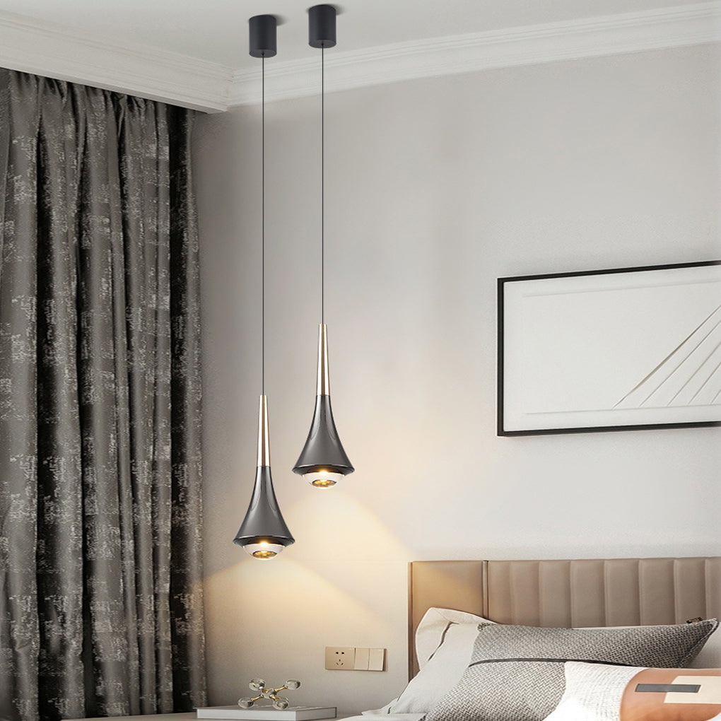 Open-Box Black Cone Pendant Lights Modern Creative LED