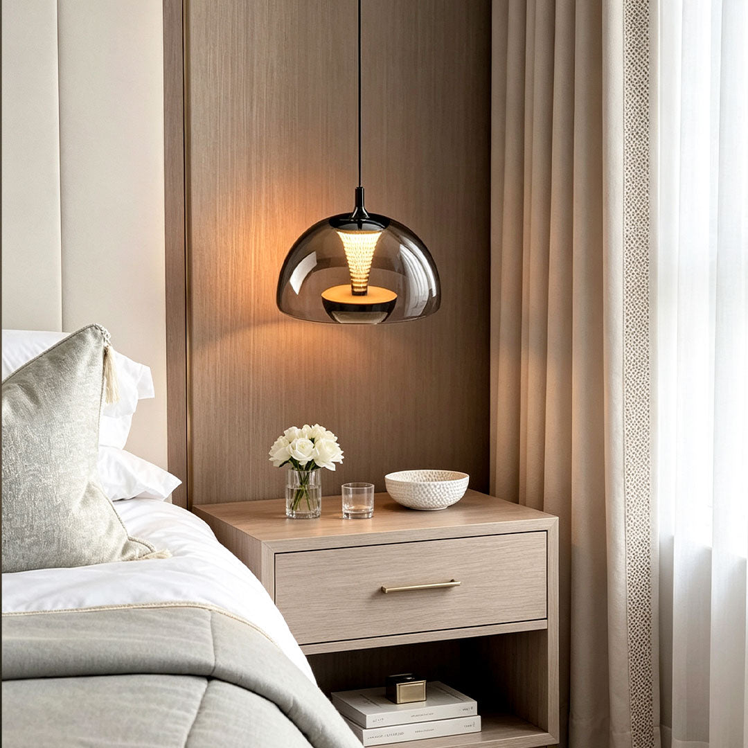 Black Pendant Ceiling Light Italian Bud-Inspired