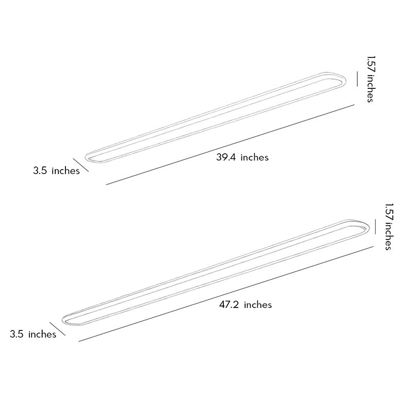 Ceiling Linear Lights Modern Minimalist Metal LED