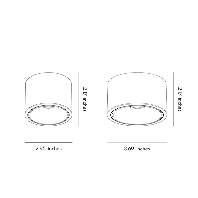 Ceiling Spotlight Bauhaus Surface-Mounted Adjustable Light
