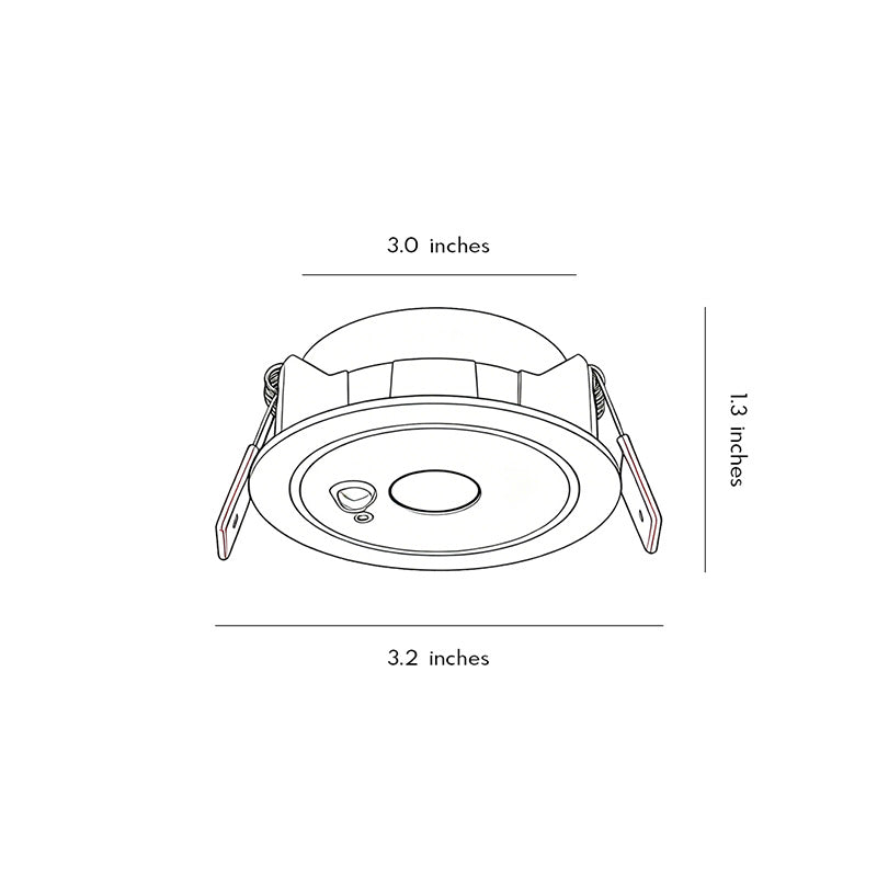 Ceiling with Spotlights Motion Sensor Anti-Glare LED
